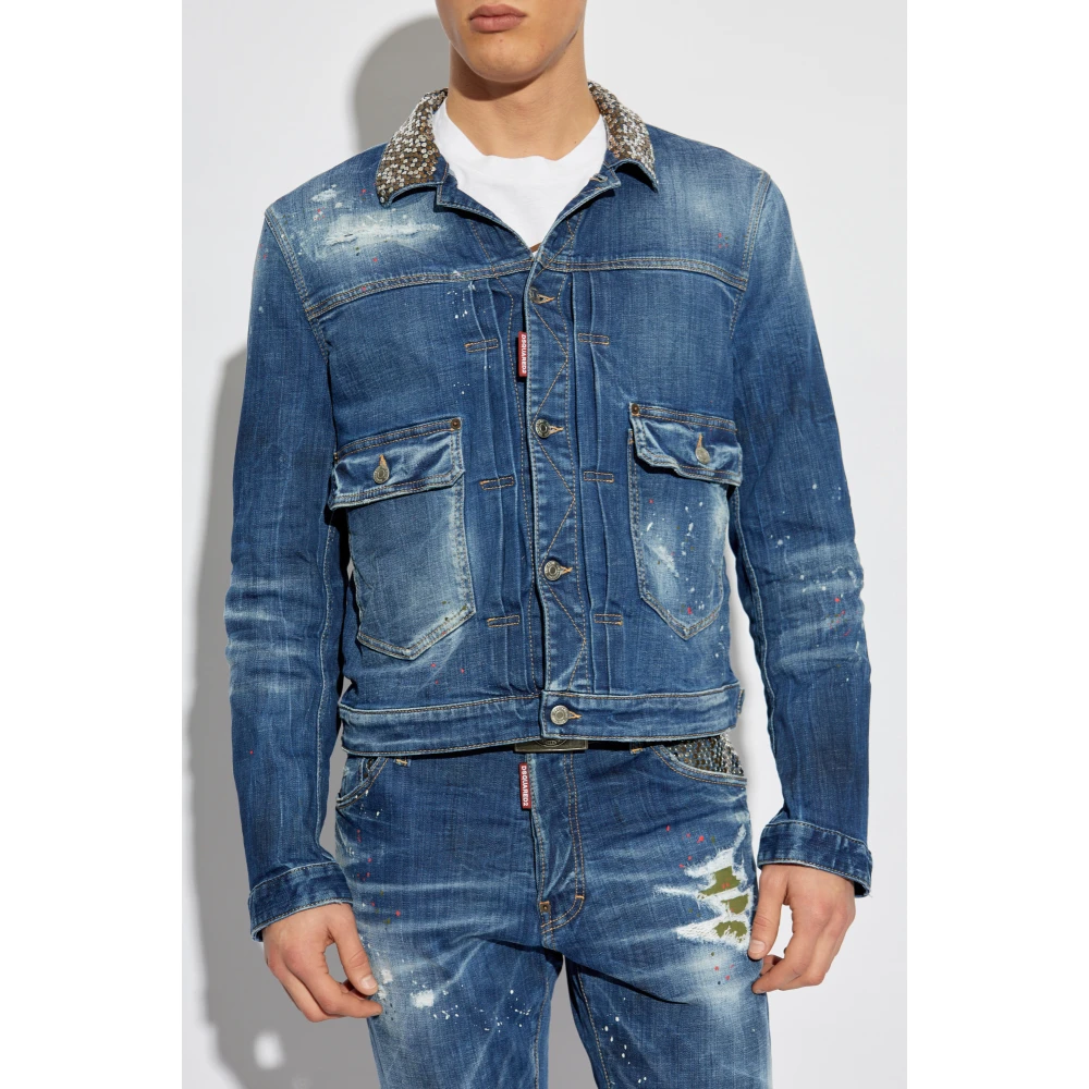 Dsquared2 Denim jas Blue Heren