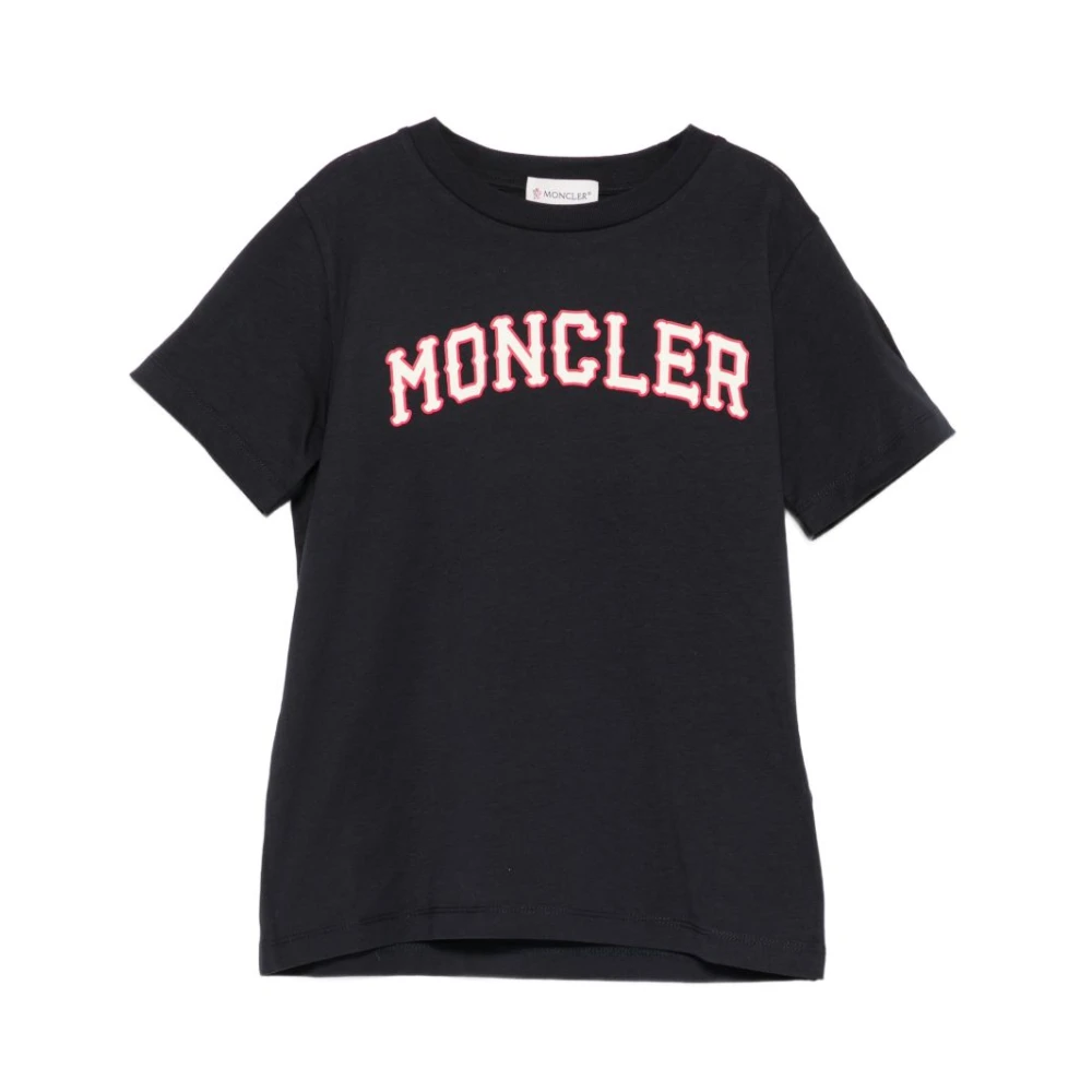 Moncler Unisex Kids Blue Kids T-Shirts And Polos