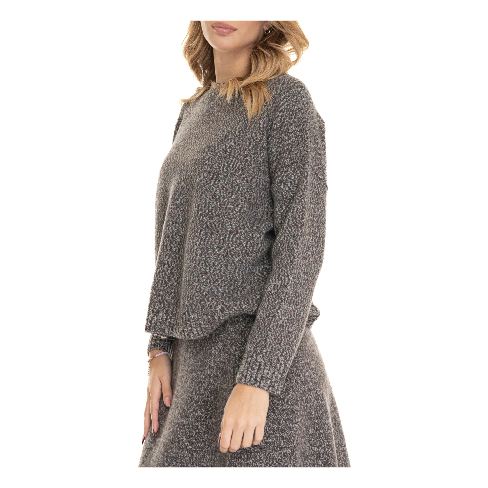 Max Mara Weekend Boxy Wollen Trui Gray Dames