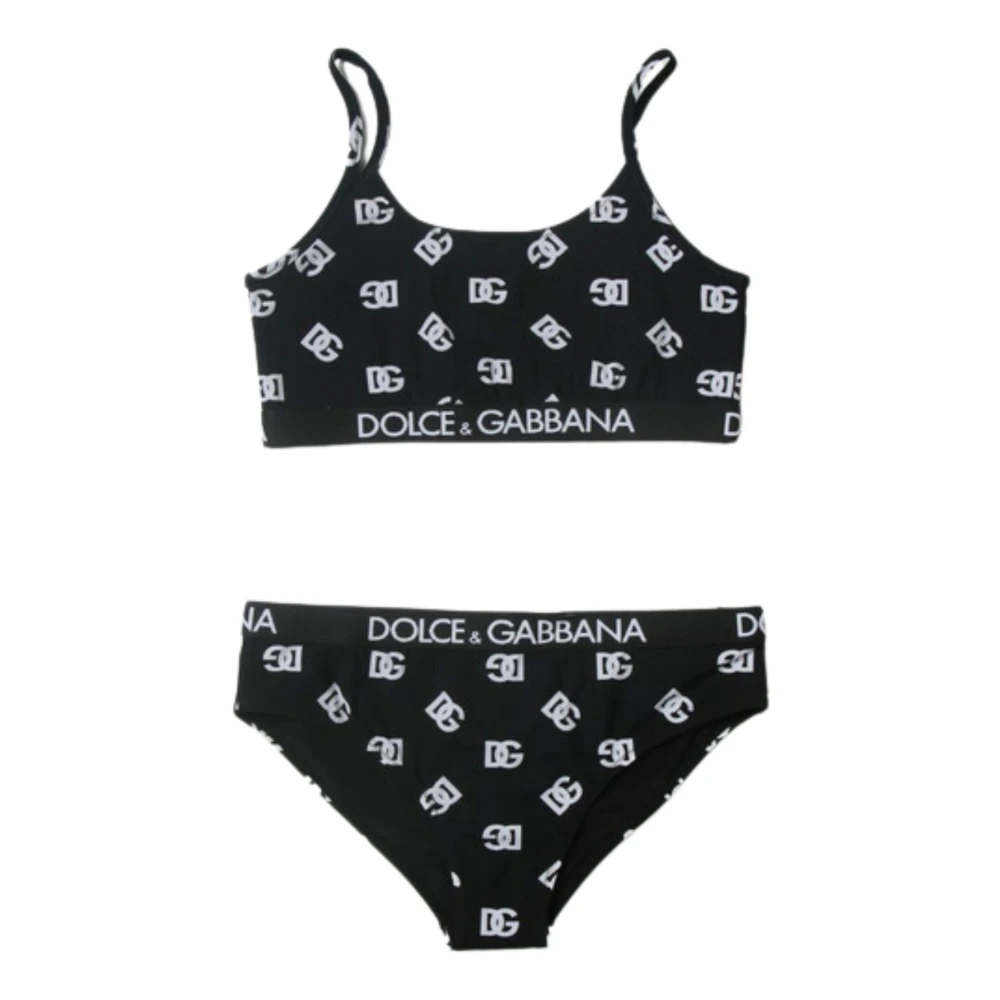 Dolce & Gabbana Svart havskläder barn baddräkt Black, Flicka