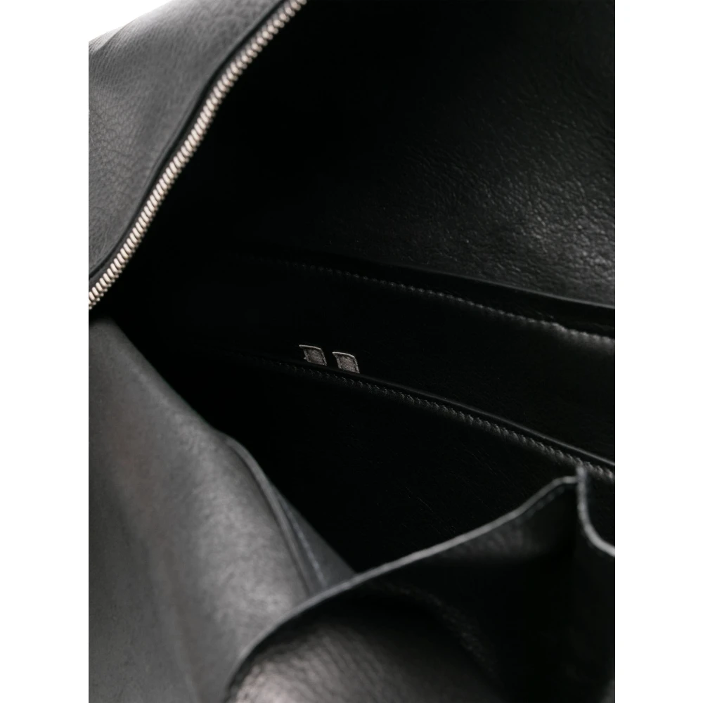 Rick Owens Leren Casual Cargo Rugzak Black Dames