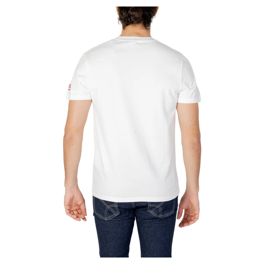 Peuterey Heren T-Shirt Lente Zomer Collectie White Heren