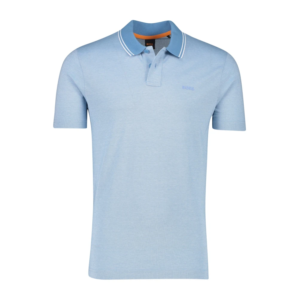 Hugo Boss Lichtblauw poloshirt met korte mouw Blue Heren