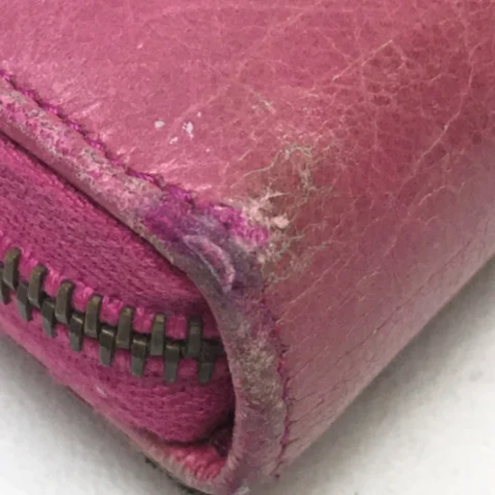 Balenciaga Vintage Pre-owned Leather wallets Pink Dames