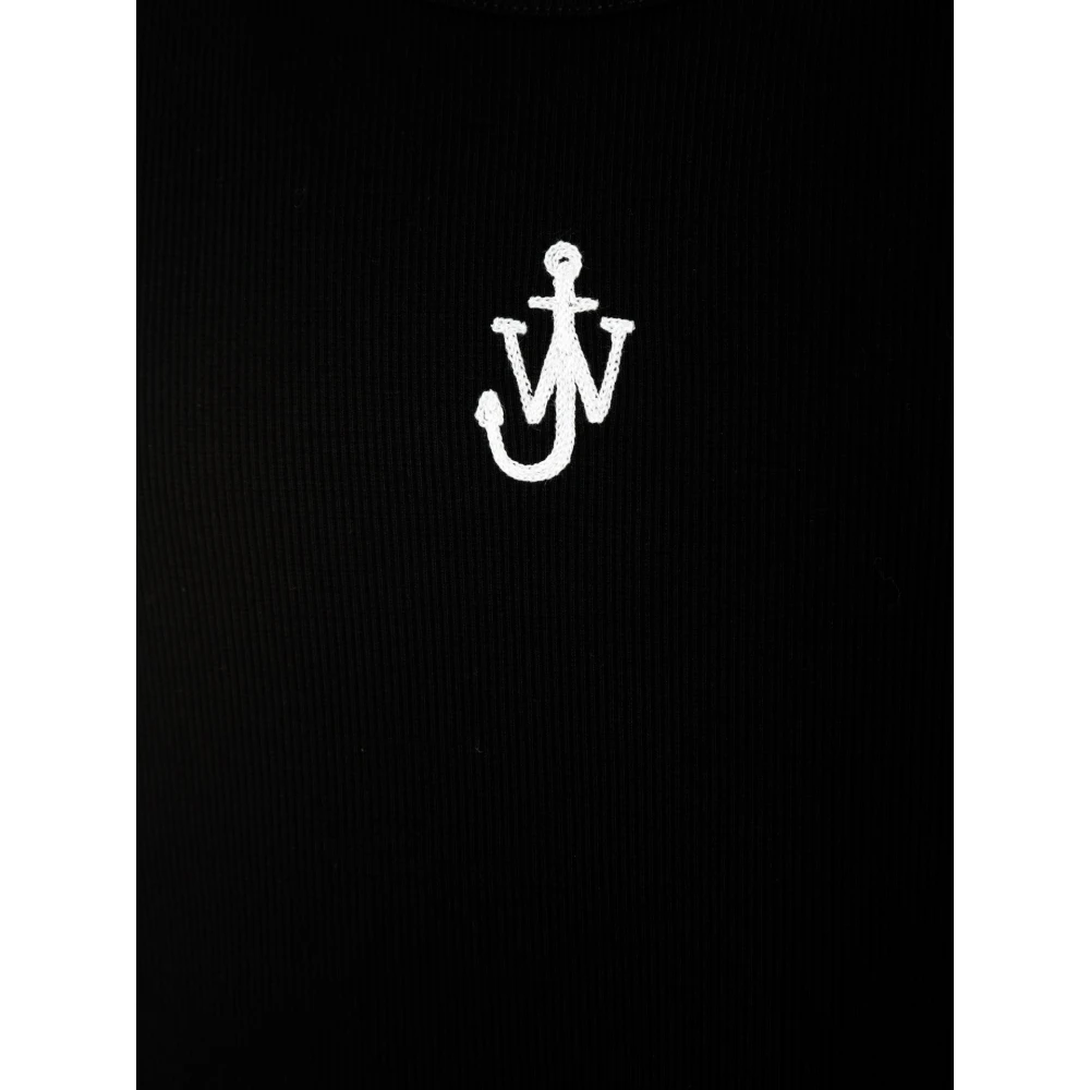 JW Anderson Anker Borduurwerk Tanktop Black Heren