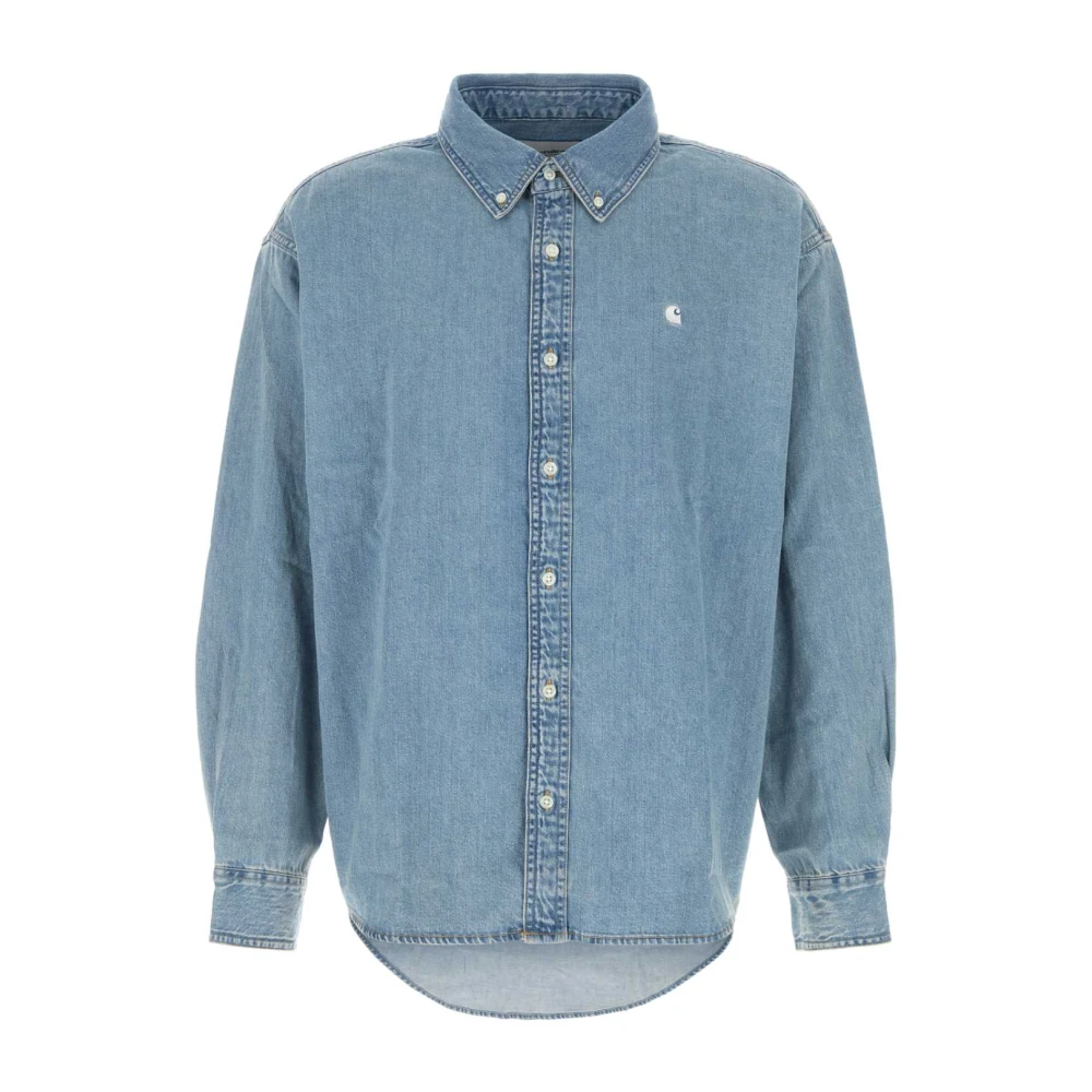 Carhartt Wip Men's Blue L/S Lucas Shirt - Denim Shirts - M - Shirts