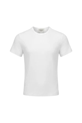 Figurnära T-shirt med rund hals