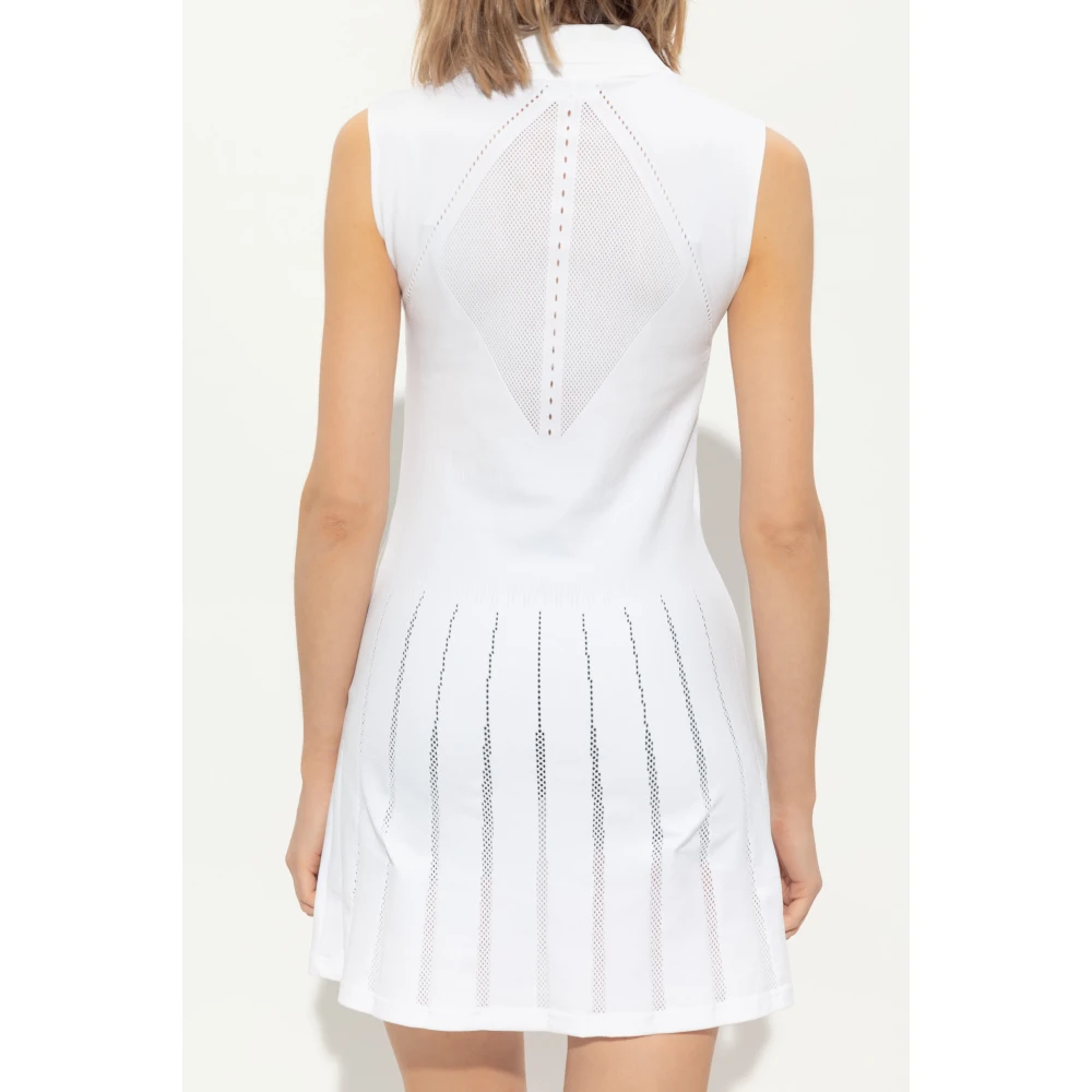 Lacoste Jurk met logo White Dames