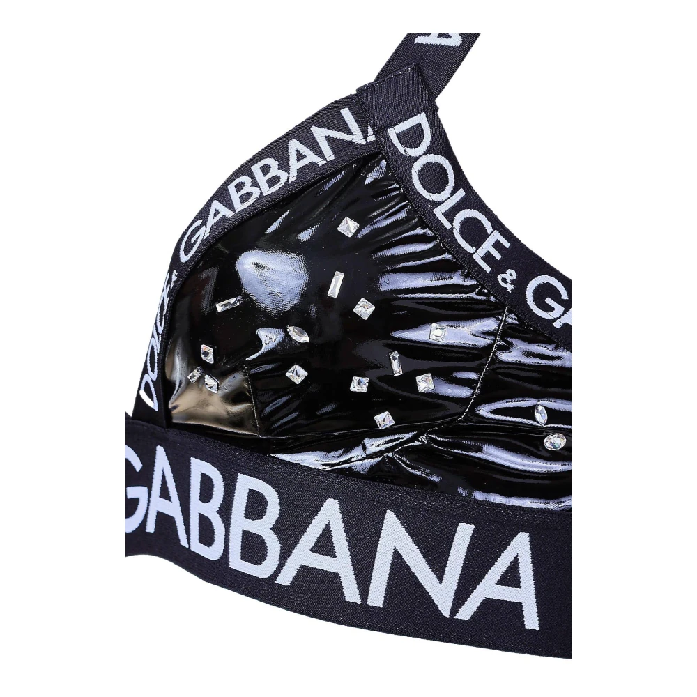 Dolce & Gabbana Sportieve Vrouwen BH met Applicaties Black Dames
