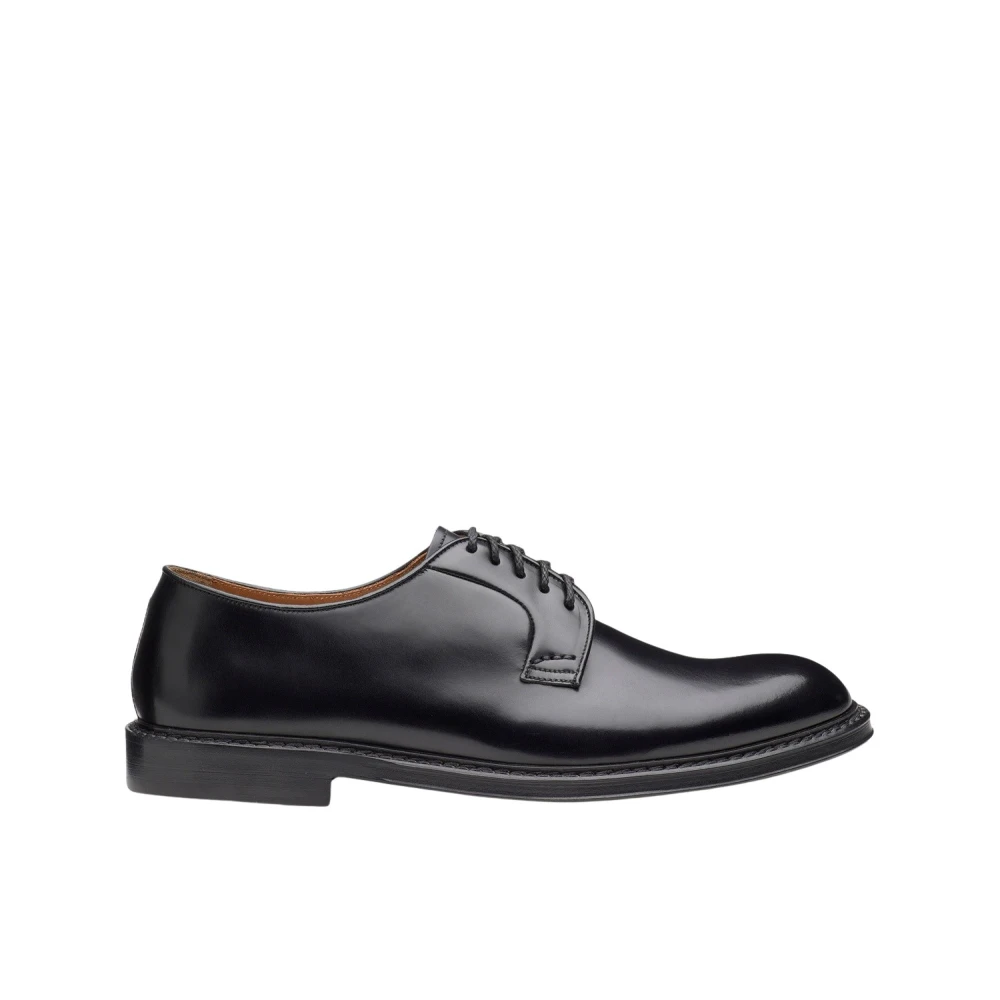 Doucal's Men's Black Dress Shoes, 9 Uk, Leather Lace-Up Shoes