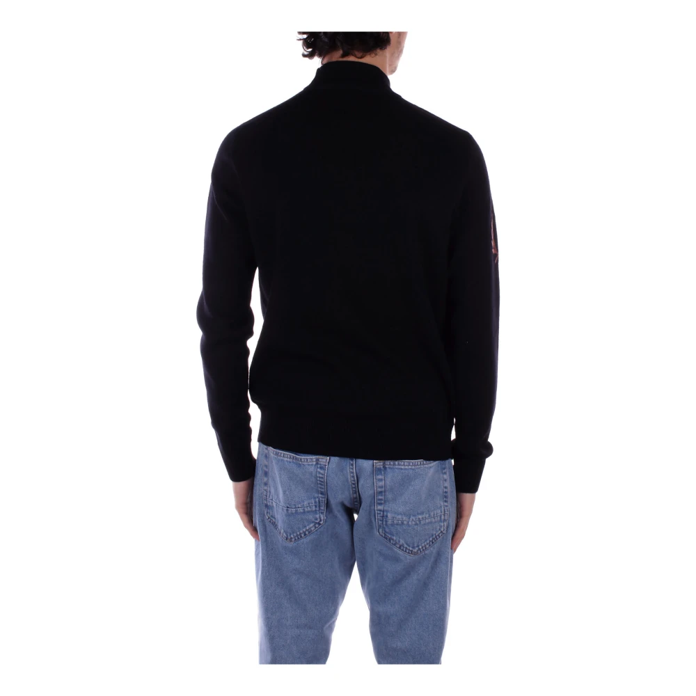 Fred Perry Zwarte coltrui met logo Black Heren