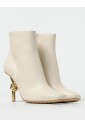 bottes-cheville-a-talon-jaune-creme