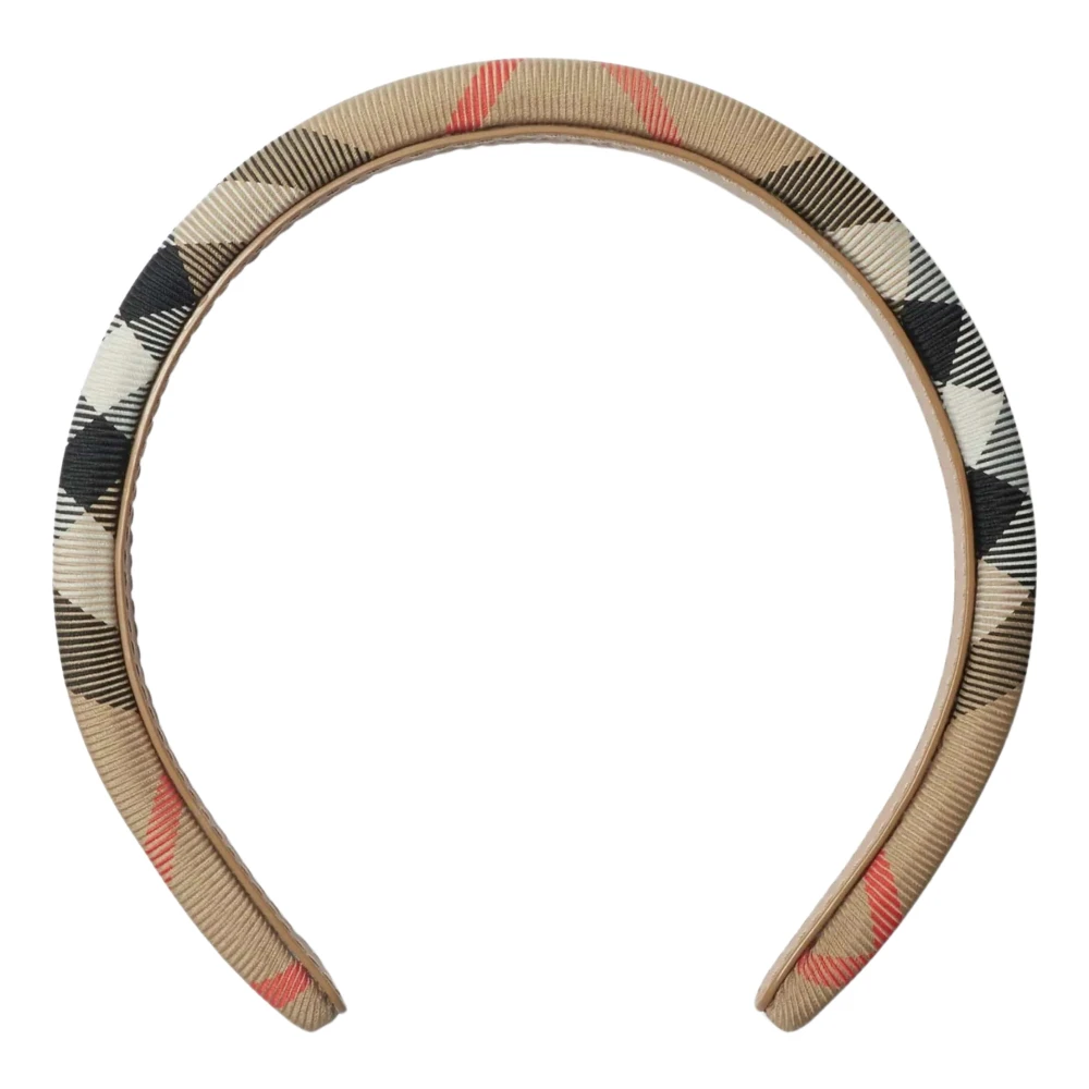 Burberry Women's Beige Classic Check Headband In