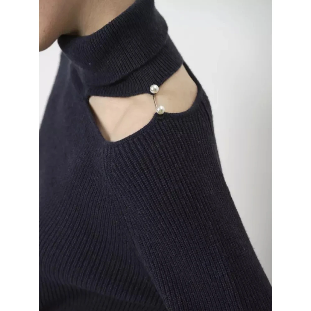 Dante 6 Stijlvolle Nocturnal Blue Trui Blue Dames