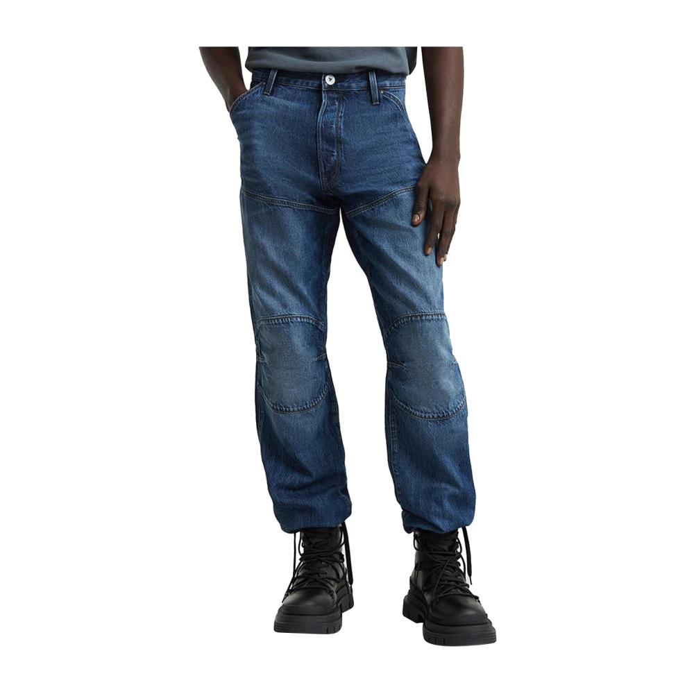 G-Star Casual 3D Regular Jeans met Kniebeschermers Blue Heren