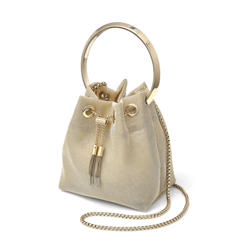 Jimmy Choo Gouden Bon Bucket Tas Yellow Dames