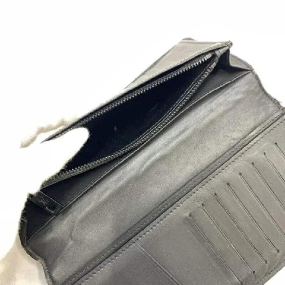 Louis Vuitton Vintage Pre-owned Leather wallets Black Heren