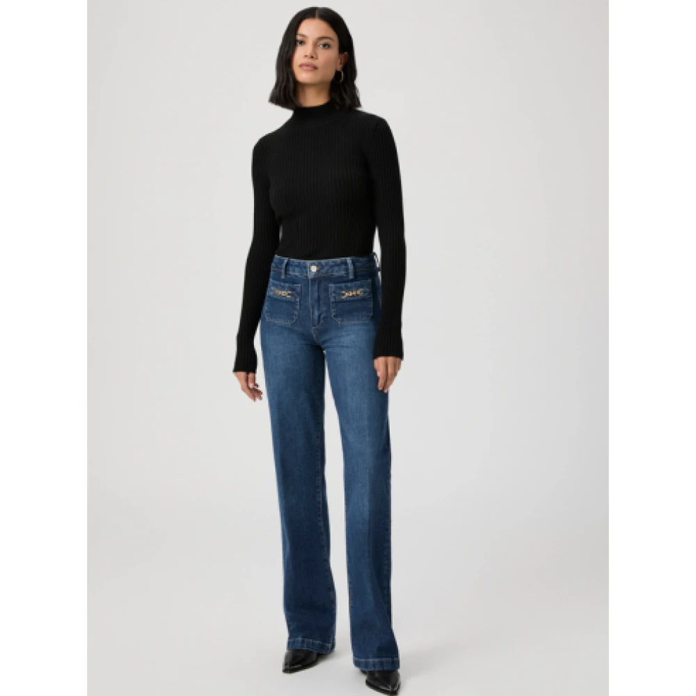 Paige Blauwe Luxe Jeans Montpellier Collectie Blue Dames