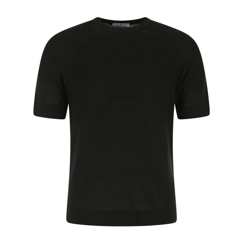 PT Torino Stijlvol Zwart Katoen T-shirt Black Heren