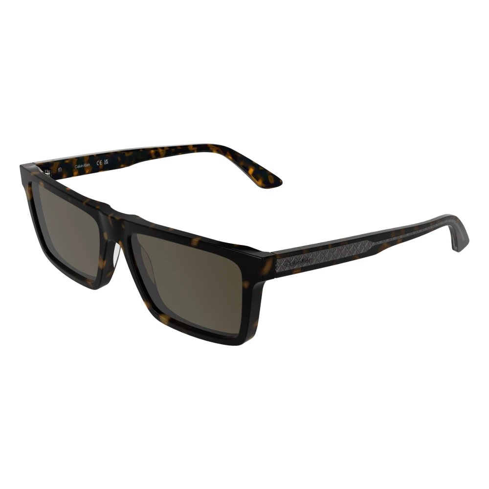 Calvin Klein Brown Sunglasses, Male, 59 Mm, Rectangle Sunglasses