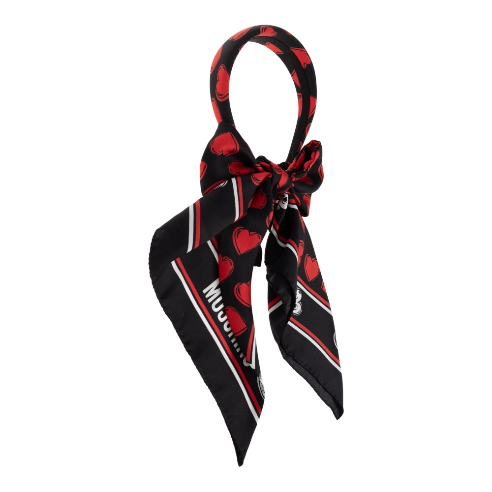 Moschino Zijden hoofdband Black Dames