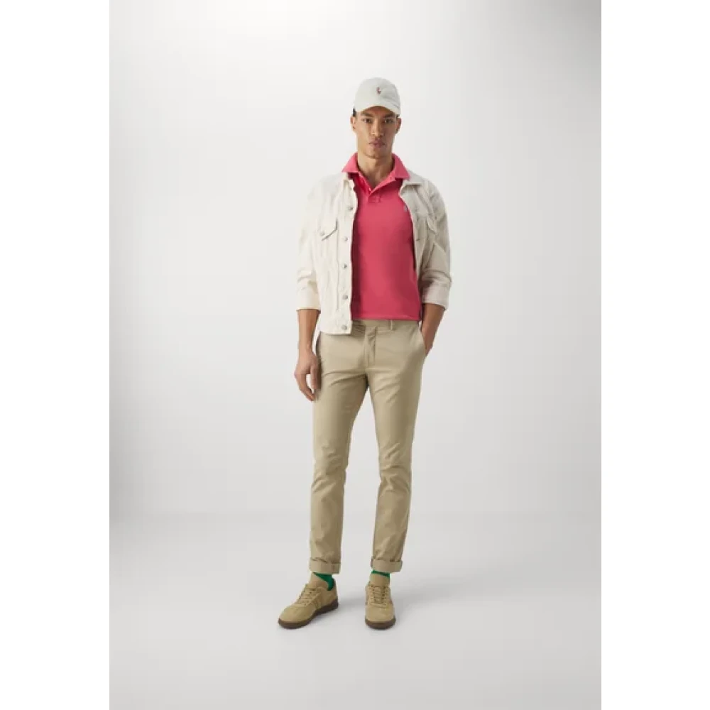 Ralph Lauren Koraalroze Polo Shirt Pink Heren