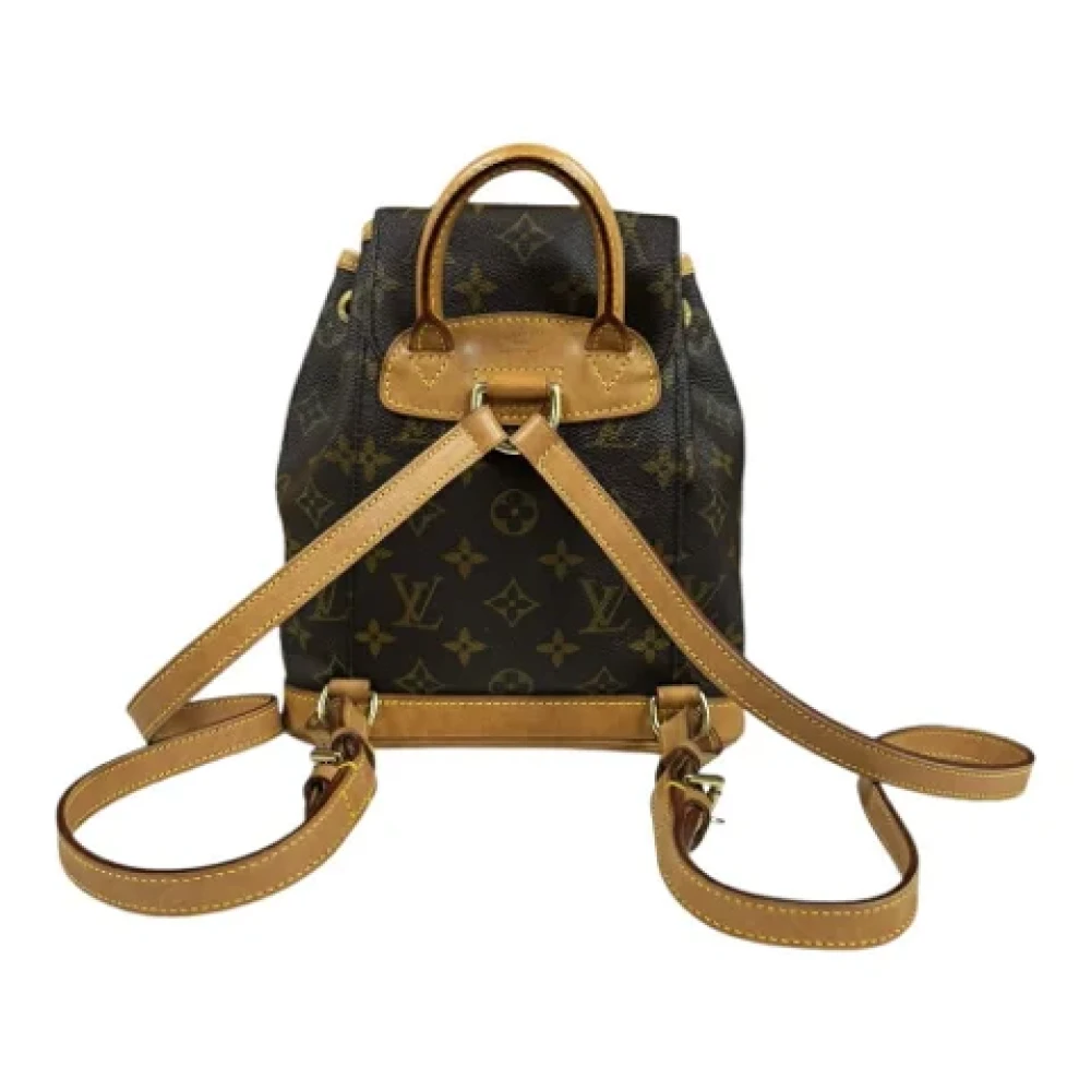 Louis Vuitton Vintage Pre-owned Canvas backpacks Brown Dames
