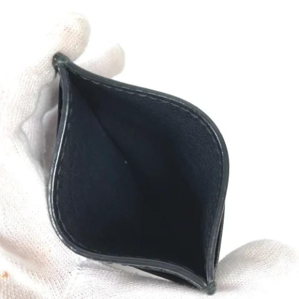 Dior Vintage Pre-owned Leather wallets Black Dames