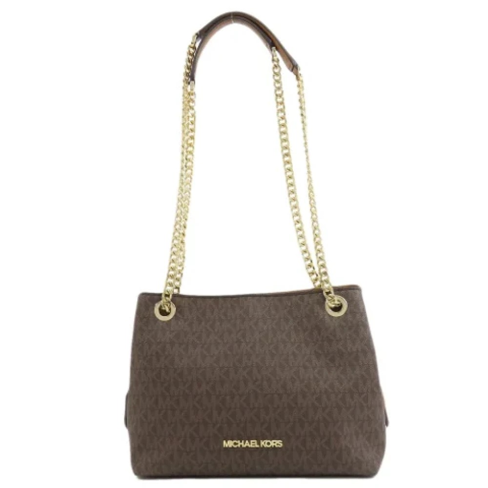 Michael Kors Pre-owned Plastic shoulder-bags Brown Dames