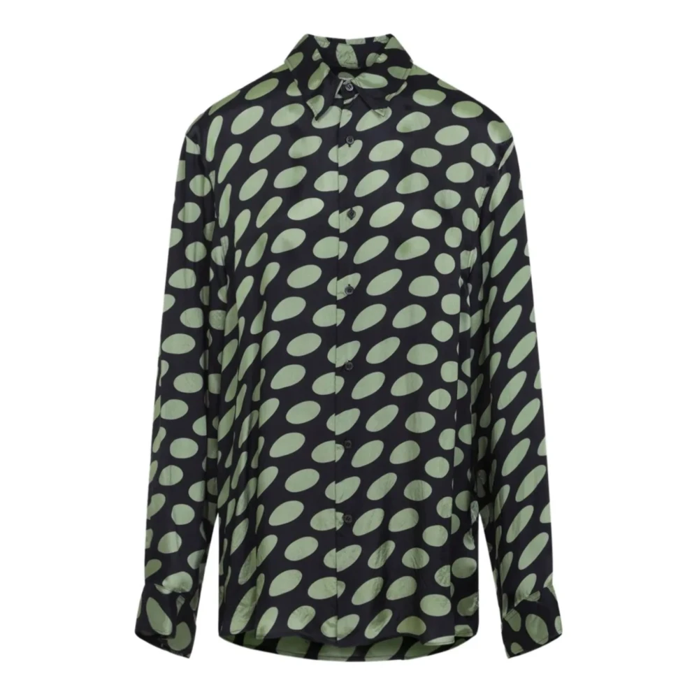 Dries Van Noten Men's Black Casual Shirts, L, Caper Shirt