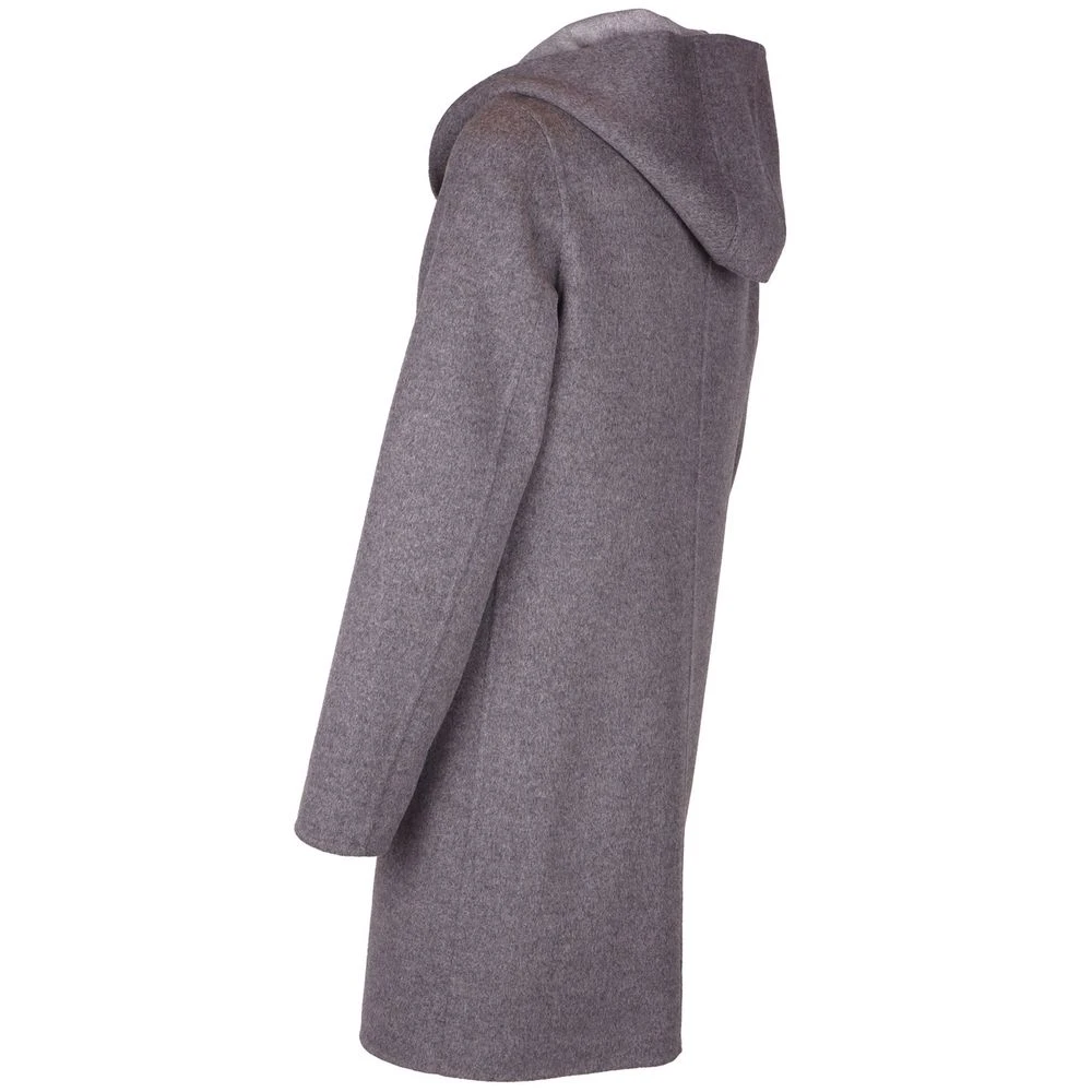 Made in Italia Grijze Maagdelijke Wollen Jas Gray Dames
