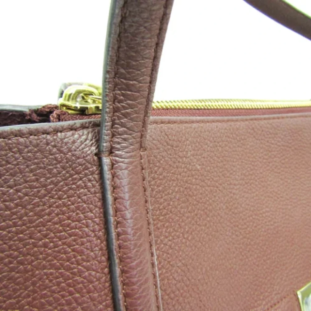 Salvatore Ferragamo Pre-owned Leather totes Red Dames
