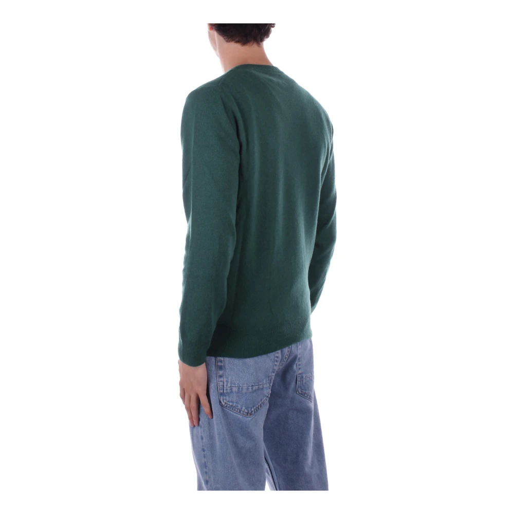 Saint Barth Groene Logo Sweater Regular Fit Green Heren