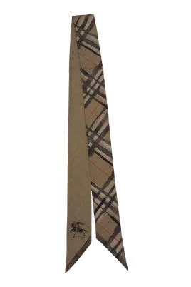 Akvarellrutig sidenscarf
