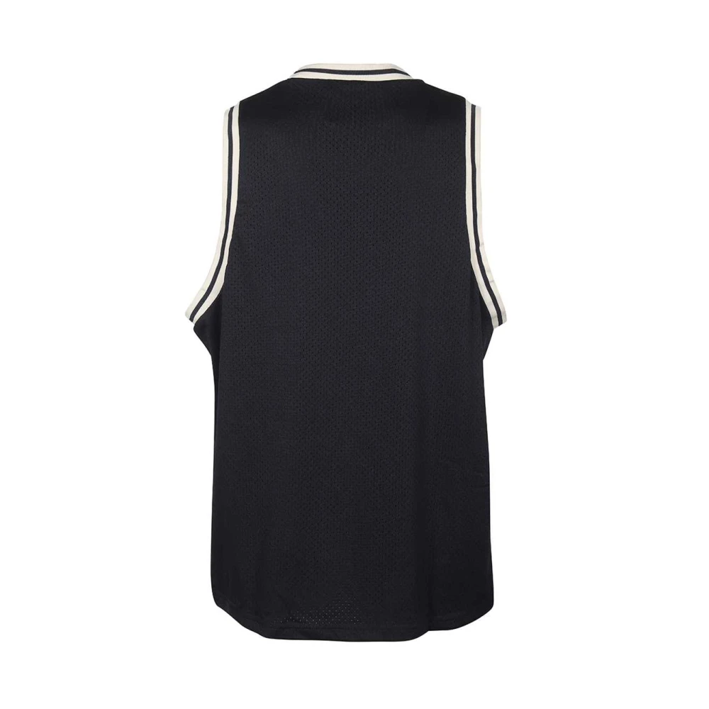 Les Deux Sportieve Tanktop met Contrasterende Randen Blue Heren