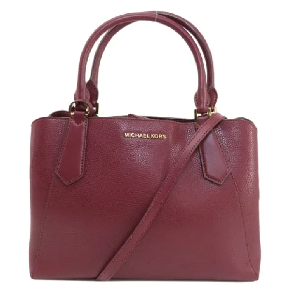 Michael Kors Pre-owned Leather handbags Red Dames