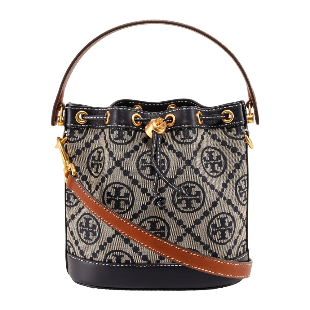 Canvas Bucket Bag med Brodert Logo