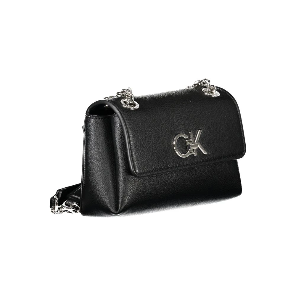 Calvin Klein Zwarte Polyethyleen Handtas Black Dames