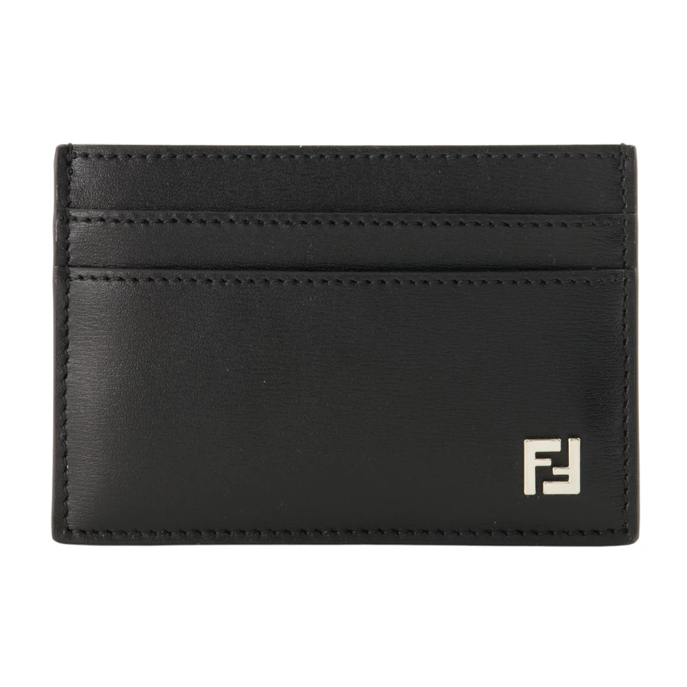 Fendi Men's Black Wallets & Cardholders, One Size, Ff Squared Card Holder