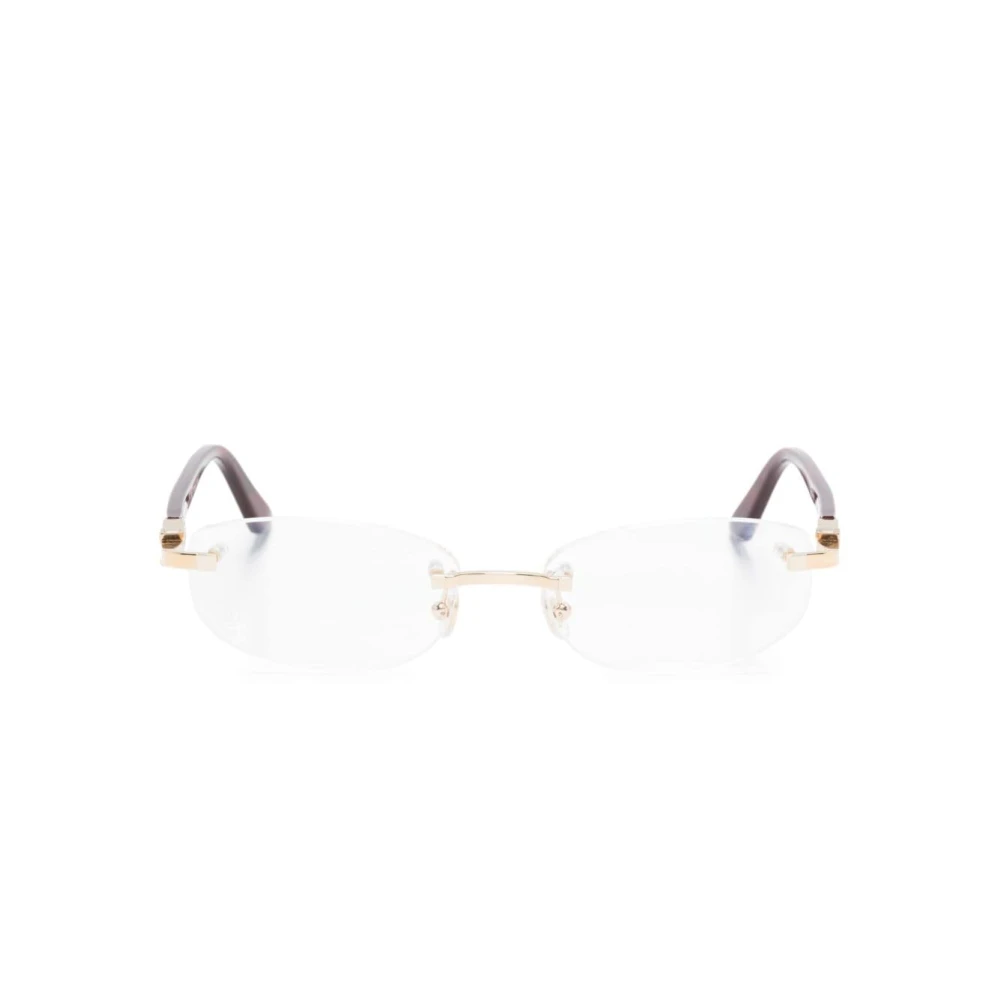 Cartier Women's Yellow Glasses, 52 Mm, Optical Frame