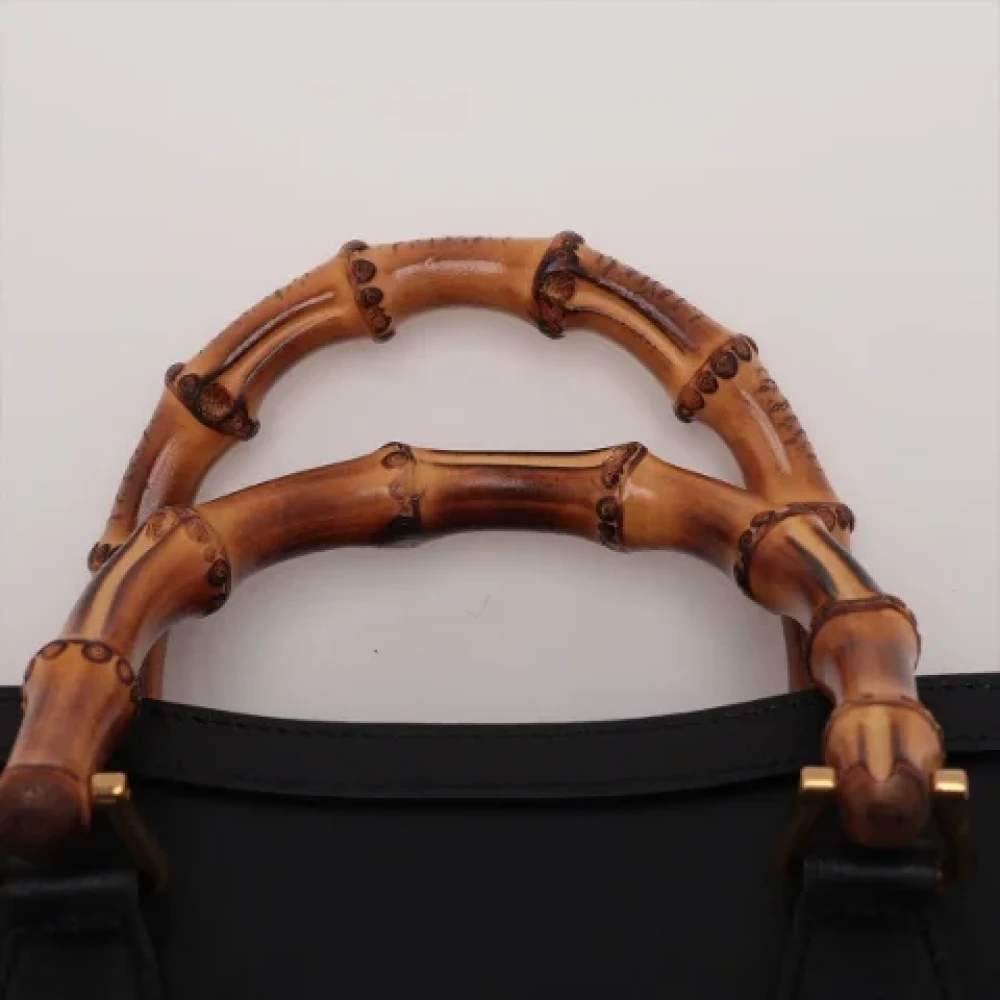 Gucci Vintage Pre-owned Leather handbags Black Dames