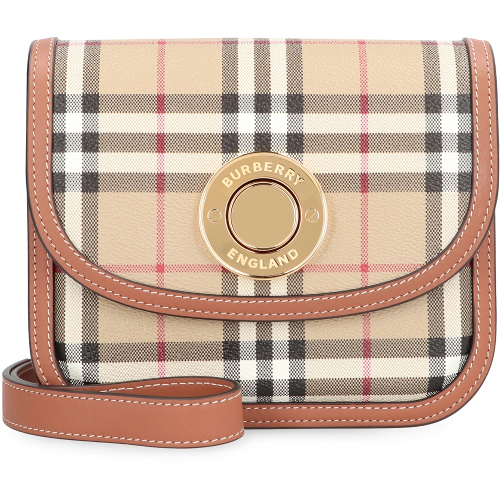 Burberry Elisabeth Mini Crossbody Tas Beige Dames