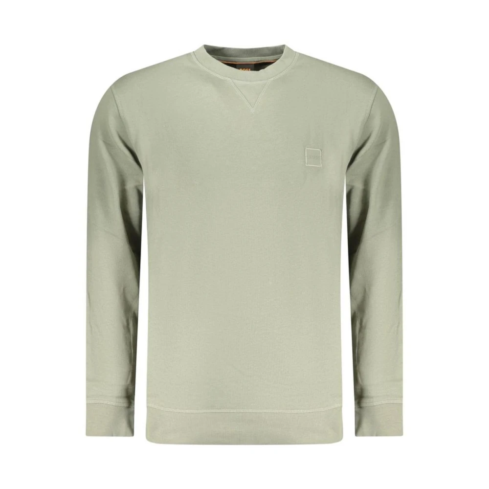 Hugo Men's Green Sweatshirts, Xl, The Verde Cotton Sweatshirt