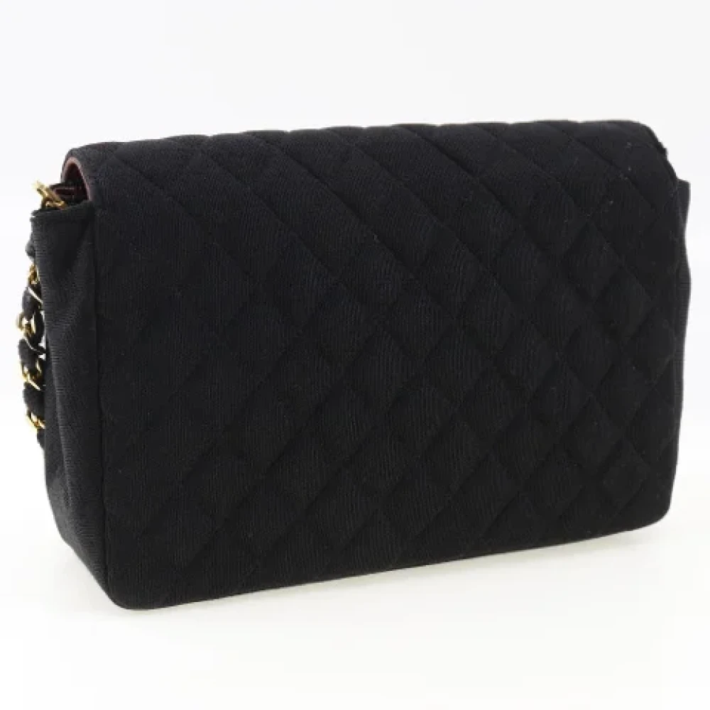 Chanel Vintage Pre-owned Cotton chanel-bags Black Dames