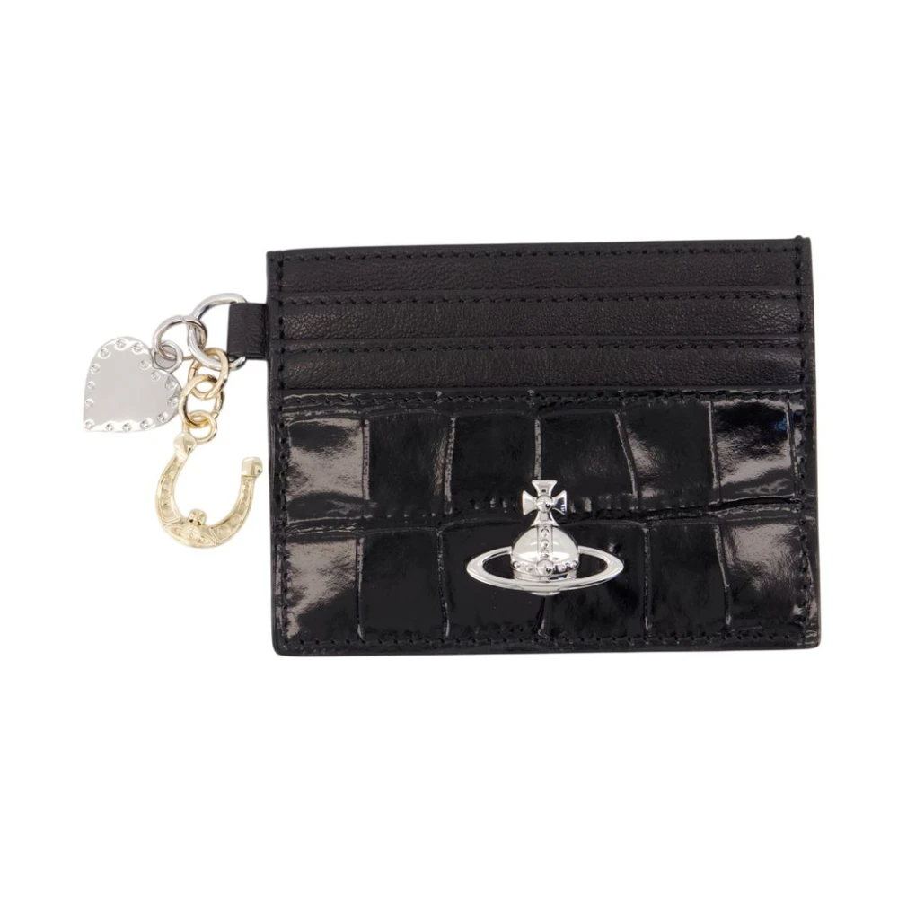 Vivienne Westwood Black Wallets & Cardholders, Female, One Size, Card Holder With Charms