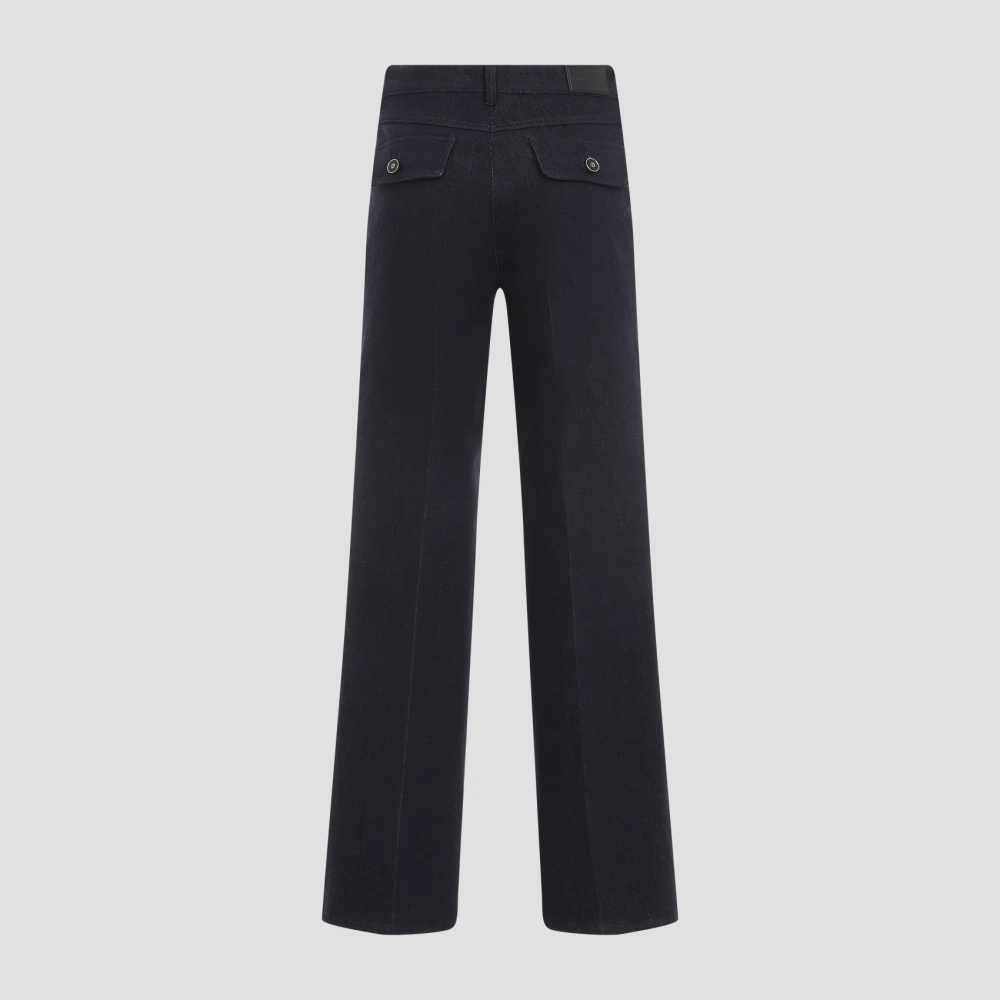 Giorgio Armani Stijlvolle Grijze Broek Blue Dames