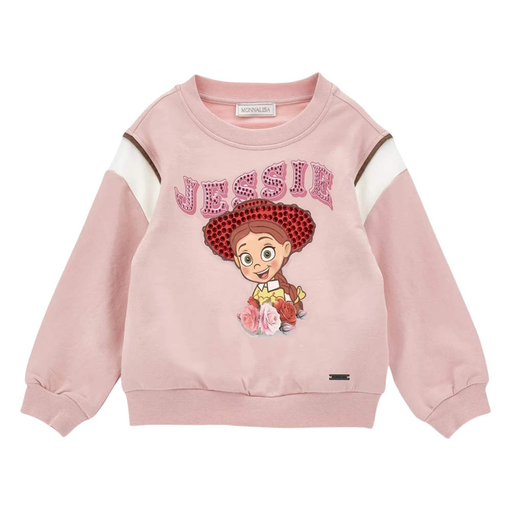 Monnalisa , Kids Sweatshirts, Female, Pink, 4 Y, Disney Toy Story Jessie Sweatshirt