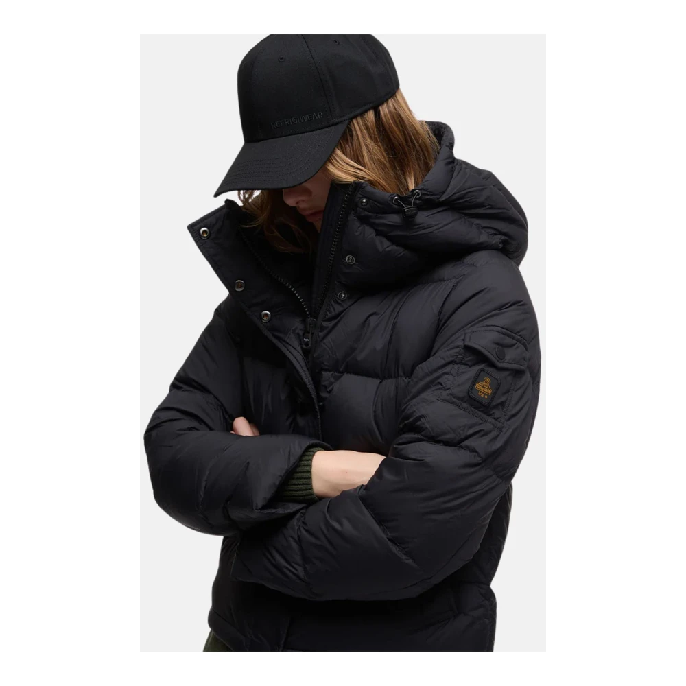 RefrigiWear Stijlvolle Winterjas Black Dames