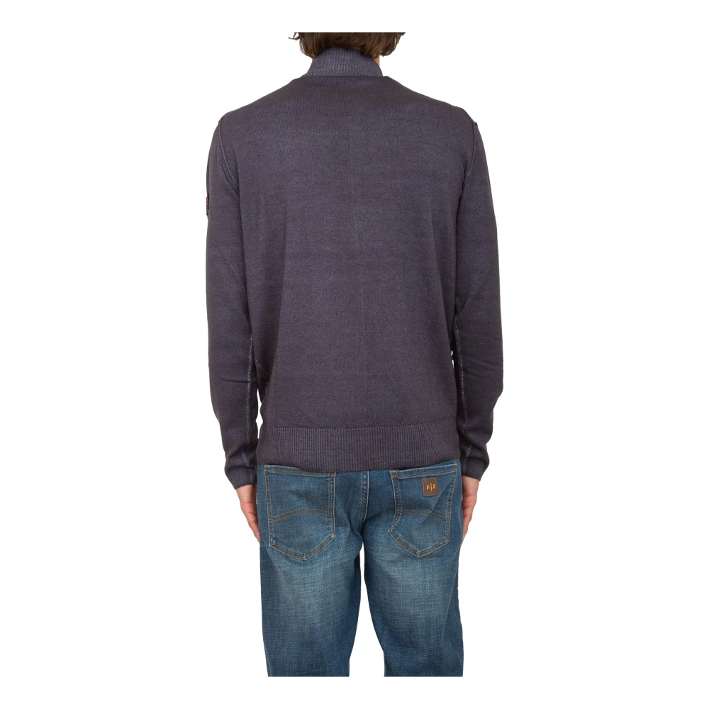 Peuterey Blauwe Gebreide Trui Blue Heren