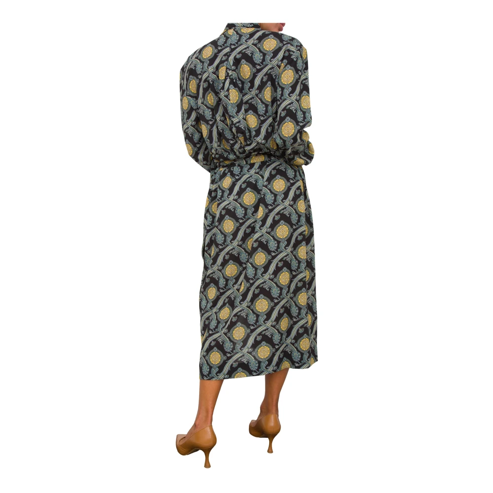 ETRO Fantasia Midi Jurk voor Vrouwen Multicolor Dames